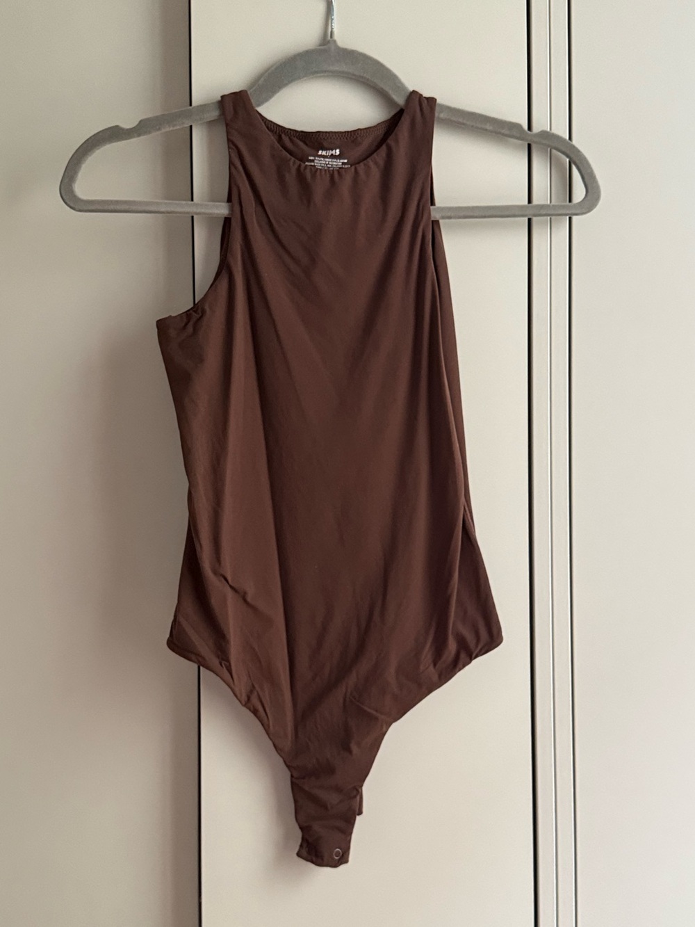 SKIMS Sleeveless Brown Bodysuit